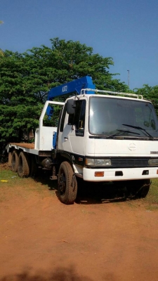 ขายด่วน เทนเลอร์หางปลา 2 เพลา ฟูโซ่ พร้อมเครนคาโต้ 3ตัน