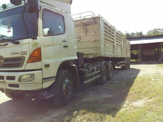 หางพ่วงสามเพลาไม่ดั้มท์ สามมิตร คอกสูง ยาว 12.50 เมตร   ปี50 สภาพสวย พร้อมใช้งาน  สนใจติดต่อ เอ็ม ที เจริญยนต์ สาขาปทุมธานี    (ถนนกาญจนาภิเษก วงแหวนตะวันตกบางปะอิน-บางบัวทอง เยื้องคลังกระจายสินค้าโลตัส สามโคก)   โทร. 081-4948363 , 081-7361541