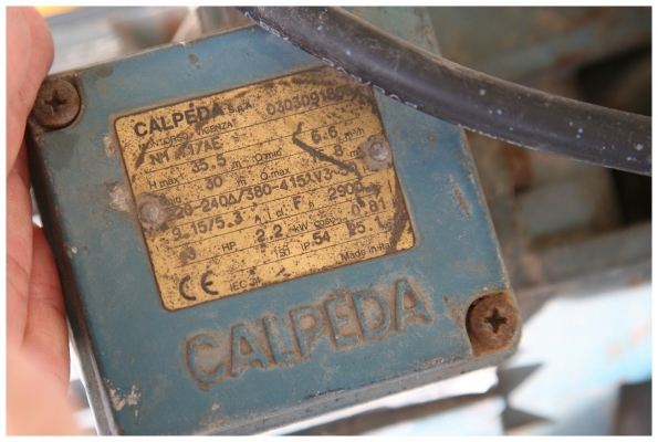 ปั๊มนํ้า Capela 3 แรงม้า Made in Italy ไฟ 3 เฟสสภาพสวย