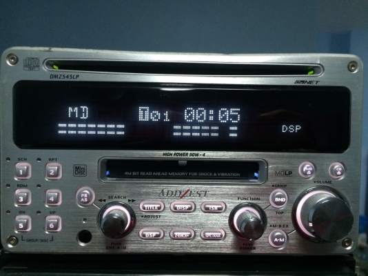 ADDZEST DMZ545LP CD-RE MD-RW ปรีเอ้า2ชุด กราฟฟิกEQ คุมกล่องCD มือ2 ญี่ปุ่น