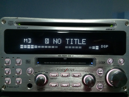 ADDZEST DMZ545LP CD-RE MD-RW ปรีเอ้า2ชุด กราฟฟิกEQ คุมกล่องCD มือ2 ญี่ปุ่น