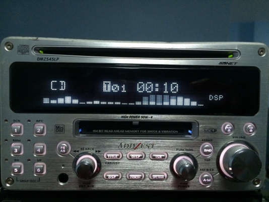 ADDZEST DMZ545LP CD-RE MD-RW ปรีเอ้า2ชุด กราฟฟิกEQ คุมกล่องCD มือ2 ญี่ปุ่น