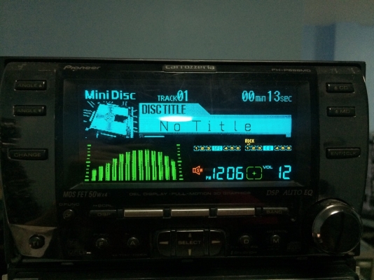 Pioneer FH-P888MD รุ่นท็อป CD MD ปรีเอ้า2ชุด หน้าจอไฟฟ้าปรับระดับได้ กราฟฟิกหน้าจอ ลูกเล่นอีกเพียบ คุมกล่องCD คุมกล่องCDเปิดโหมดAUXได้ Made in Japan มือ2 ญี่ปุ่น