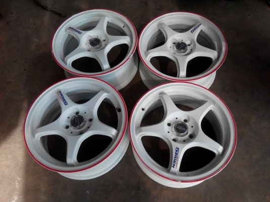 ล้อ 5zigen ขอบ15 กว้าง6.5 ล้อสวยมาก ไม่เคยเลยลงพื้น