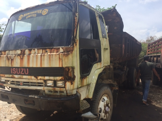 พร้อมขาย..(มี2คัน..) 10ล้อดั้มเรือ...240แรงISUZU FXZ23NFYF-390XXXX รถห้างแท้ๆทุกคันปี,2535..เล่มพร้อม.