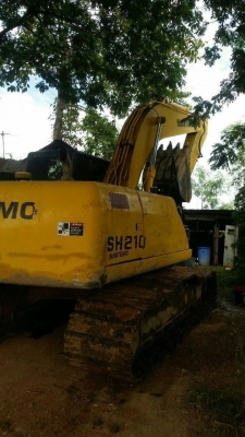 รถแบคโฮ SUMITOMO SH210-5 9,100 ชัวโมง เครื่องดี ปัมดี ไฟฟ้าครบ แอร์เย็น เล่มทะเบียนรถสวยพร้อมใช้งาน