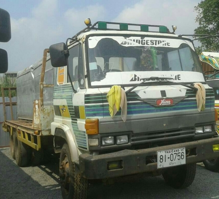 สิบล้อ2เพา ฮีโน่ KT725 EH700 ท้ายลาก 2เพา สโลสกลาง บรรทุกรถเกียว หางไฮโลริส สภาพดีสวยพร้อมใช้งาน ทะเบียนพร้อมโอน