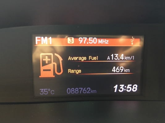 honda civic hybrid navi สีขาว ปี 2013 รถมือเดียว ไมล์ 88xxxkm สวยจัด