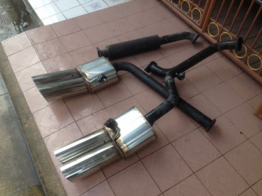 ท่อคู่ RAIZER RZA 2003R เเนว VIPเก่าญี่ปุ่นเเท้สภาพสวย3ท่อนตามรูปครับ