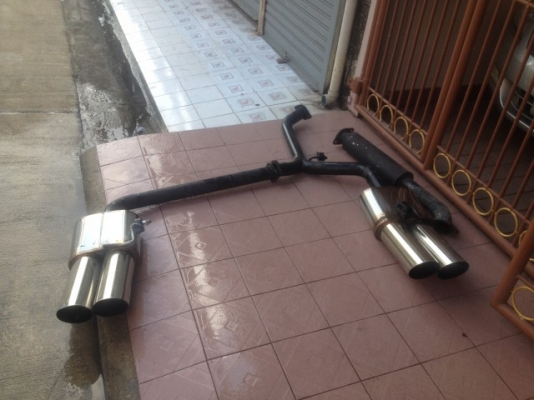 ท่อคู่ RAIZER RZA 2003R เเนว VIPเก่าญี่ปุ่นเเท้สภาพสวย3ท่อนตามรูปครับ