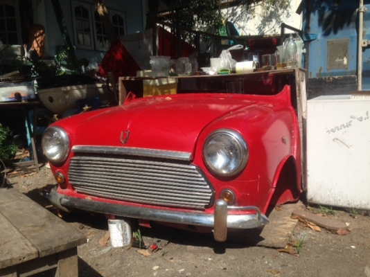 ขายหัวรถmini cooper สำหรับทำอะไหล่ หรือโซฟาตกแต่งร้าน