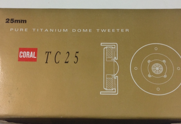 ลำโพงเสียงแหลม ไทเทเนียมโดม Coral TC25 ลำโพงเสียงแหลม ไทเทเนียมโดม Coral TC25