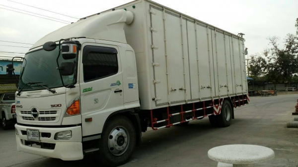 ขายดาวน์ รถตู้แห้ง 6ล้อ HINO 7.20 เมตร (รถไม่เคยใช้งาน)