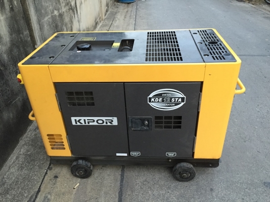 เครื่องปั่นไฟ ยี่ห้อ KIPOR รุ่น KDE12STA 8.5KVA.