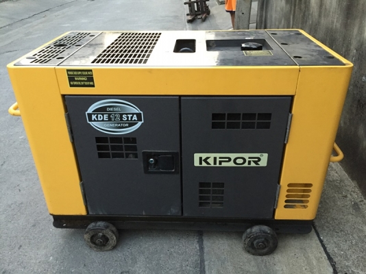 เครื่องปั่นไฟ ยี่ห้อ KIPOR รุ่น KDE12STA 8.5KVA.