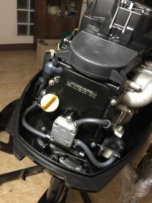 ปิดการขาย เครื่องเรือ YAMABISI 15HP 4 จังหวะ 4 Stoke ท่อนยาว สตาร์มือ สภาพ100\%