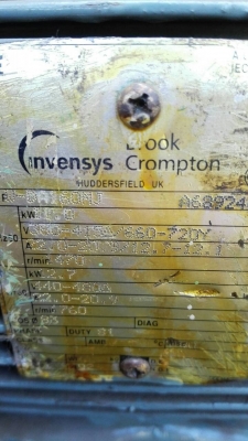 ==== SOLD ==== มอเตอร์ BROOK Made in UK. ขนาด 15 HP. 1470 RPM. 380V. มีมาคู่วิ่งเงียบพร้อมใช้งาน.