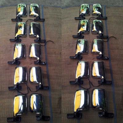 กระจกมองข้างโครเมี่ยมปรับพับไฟฟ้า Move ใส่ HERO Mu ม้ากระโดด