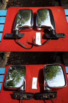 กระจกมองข้างโครเมี่ยมปรับพับไฟฟ้า Move ใส่ HERO Mu ม้ากระโดด