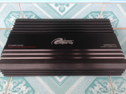 แอมป์คลาสดี POWER STROM 2000W มือสองสภาพสวย ใช้งานปกติ เบสดีเป็นลูก ขับซับ10&quot;-12&quot;หล่อได้ ขาย 2650 บาท สนใจ0892425454 อยู่สระบุรี