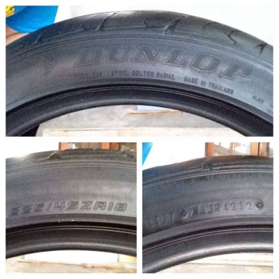 ขายยาง dunlop LM703 225 45 18 ปี12 ดอกหนาสภาพสวยไม่บวมไม่ปะไม่มีแตกลายงาขอบในมีขาดบางตอนถอดยาง 1คู่ ราคา2500บาท รับประกันยางทุกเส้นยินดีคืนเงิน โทร0924462525โส กทม ขายยาง dunlop LM703 225 45 18 ปี12 ดอกหนาสภาพสวยไม่บวมไม่ปะไม่มีแตกลายงาขอบในมีขาดบางตอนถอดยาง 1คู่ ราคา2500บาท รับประกันยางทุกเส้นยินดีคืนเงิน โทร0924462525โส กทม