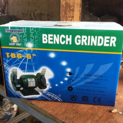 แท่นมอเตอร์หินเจียร์ 6 นิ้ว ยี่ห้อ Tiger รุ่น TBG 6