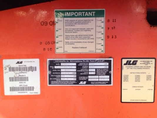 รถกระเช้า บูมลิฟต์ JLG 450AJ สูง 13.72 m (USA) สนใจโทร. 080-6565422 (หนิง)