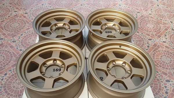 ขายล้อหล่อ TE37X ขอบ 16x8off 0  สีน้ำตาล ถูกๆ
