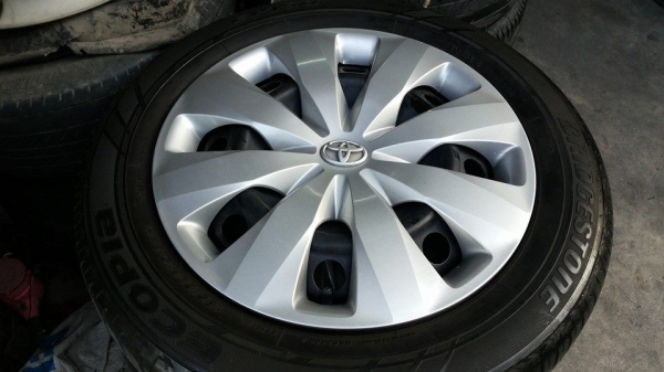 ล้อกะทะ All New Vios ยาง บริสโตน 185 60 15