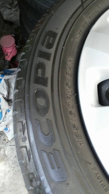 ล้อกะทะ All New Vios ยาง บริสโตน 185 60 15 ล้อกะทะ All New Vios ยาง บริสโตน 185 60 15