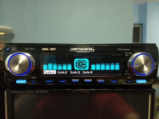 Pioneer DEH-P919 รุ่นใหญ่ 24Bit MP3 CD AUX EQ13แบน ครอสโอเวอร์ในตัว หน้าจอไฟฟ้า กราฟฟิกหน้าจอ ลูกเล่นอีกเพียบ พร้อมสายแปลงAUX ปรีเอ้า3ชุด Made in Japan สภาพสวย มือ2 ญี่ปุ่น