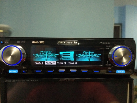Pioneer DEH-P919 รุ่นใหญ่ 24Bit MP3 CD AUX EQ13แบน ครอสโอเวอร์ในตัว หน้าจอไฟฟ้า กราฟฟิกหน้าจอ ลูกเล่นอีกเพียบ พร้อมสายแปลงAUX ปรีเอ้า3ชุด Made in Japan สภาพสวย มือ2 ญี่ปุ่น