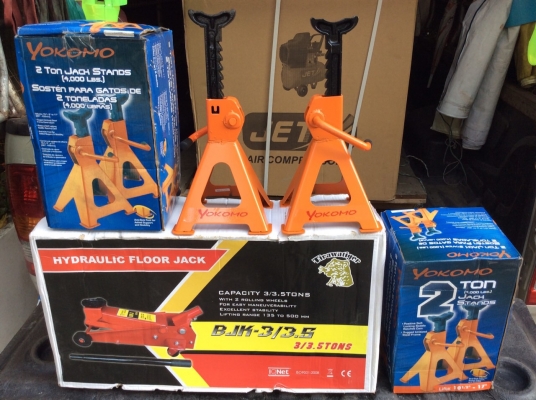 ชุดแม่แรง3Tพร้อมขาตั้งรถ1คู่