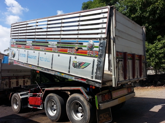 ขายลูกพ่วง3เพลา กระบะปรีเนียมชุดใหญ่ อู่เบิ้ม ยาว6.50เมตร