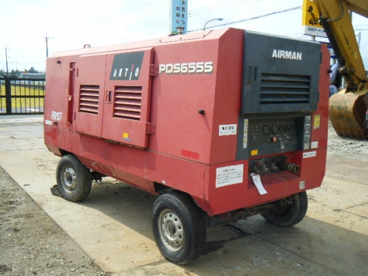 ขายเครื่องลม AIRMAN PDS655S มือสองนำเข้าจากญี่ปุ่น