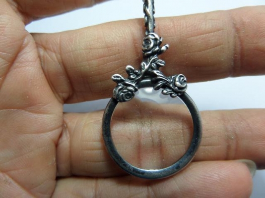 เลนส์ขยายก้านเงิน 925