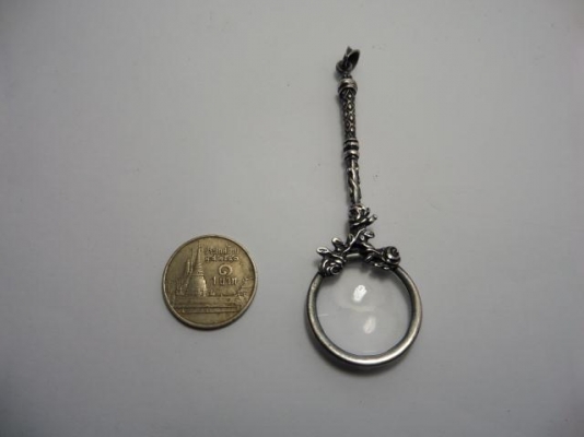 เลนส์ขยายก้านเงิน 925