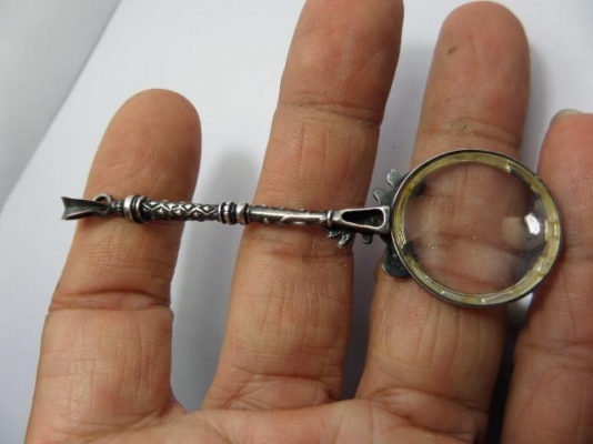 เลนส์ขยายก้านเงิน 925