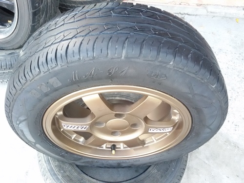 ขายล้อTE37 II ขอบ14 4รู 100 กว้าว6ยางปี 14  4 ล้อ