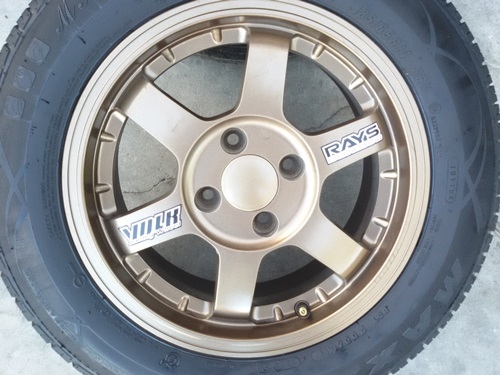 ขายล้อTE37 II ขอบ14 4รู 100 กว้าว6ยางปี 14  4 ล้อ