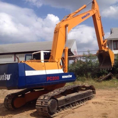 KOMATSU PC 200-5 รถพร้อมใช้ เครื่องดี ช่วงล่างดี บูมไม่มีปะ เอกสารเล่มทะเบียนพร้อมโอน