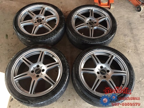 ล้อมือสอง Buddy Club ขอบ17 4รู100 พร้อมยาง 205/45R17
