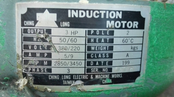 Sell>> โบวเวอร์ SANFU TAIWAN 3 HP. 2850 RPM. รอบเร็วลมแรง พร้อมใช้งาน!!