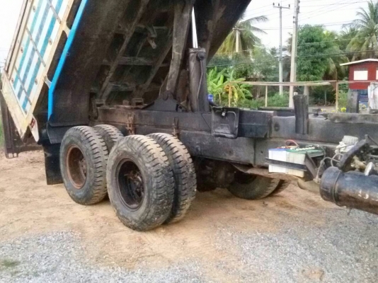 ขายรถบรรทุกสิบล้อดัมพ์ Mitsubishi turbo TF#7,4xx ปี 40 เครื่องเดิม 6d16 turbo-220 แรง เกียร์เดิม