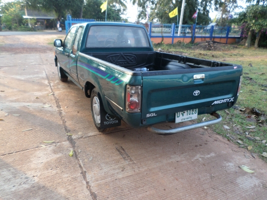 ขายรถกระบะโตโยต้าไมตี้เอ็กแคปปี38 พวงมาลัยพาเวอร์  รถบ้านเดิมๆ เครื่องดีมากครัชชีเดิมไม่มีผุช่วงล่างแน่นปึก เอกสารพร้อมโอน ภาษีพรบ.เต็ม+แอร์เย็นจัด+ชีดีUSB MP3+แม๊กไลเนอร์+ ยางดี4เส้น สภาพพร้อมใช้งาน ขายราคา125,000บาท  สนใจสอบถามได้ครับ 080-1696651 รถอยู่