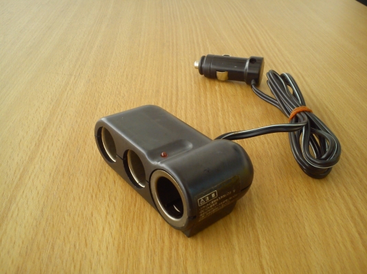 Socket ช่องต่อพ่วงไฟที่จุดบุหรี่ แบบ3ช่อง