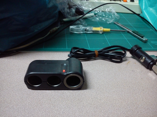 Socket ช่องต่อพ่วงไฟที่จุดบุหรี่ แบบ3ช่อง