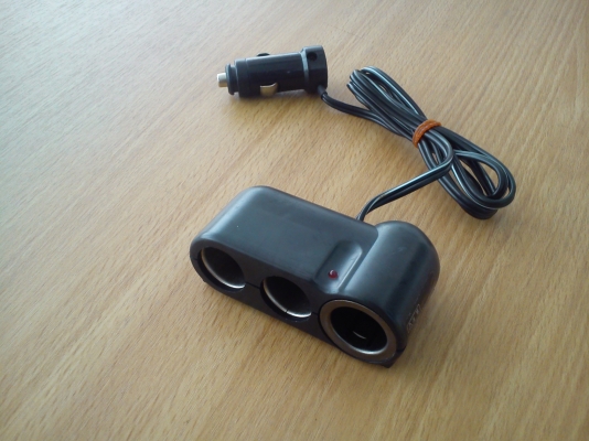 Socket ช่องต่อพ่วงไฟที่จุดบุหรี่ แบบ3ช่อง