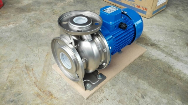** ของใหม่อยู่ในลัง ** ปั้มน้ำสแตนเลส EBARA ITALY 2 HP. 2800 RPM. 380V. เข้า 2.5"- 1.5"
