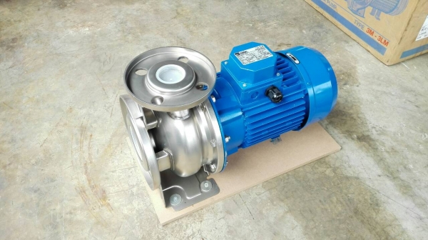 ** ของใหม่อยู่ในลัง ** ปั้มน้ำสแตนเลส EBARA ITALY 2 HP. 2800 RPM. 380V. เข้า 2.5"- 1.5"
